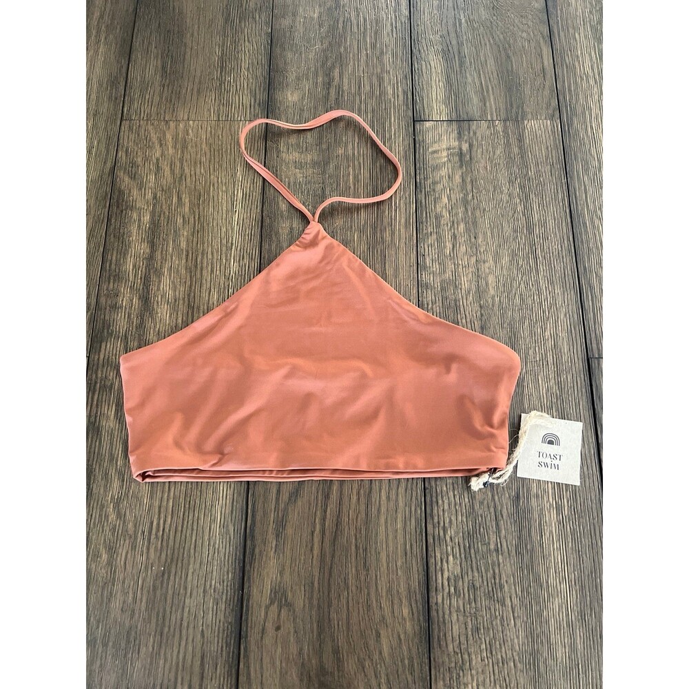 Apex Asymmetrical Halter by Toast swim Medium